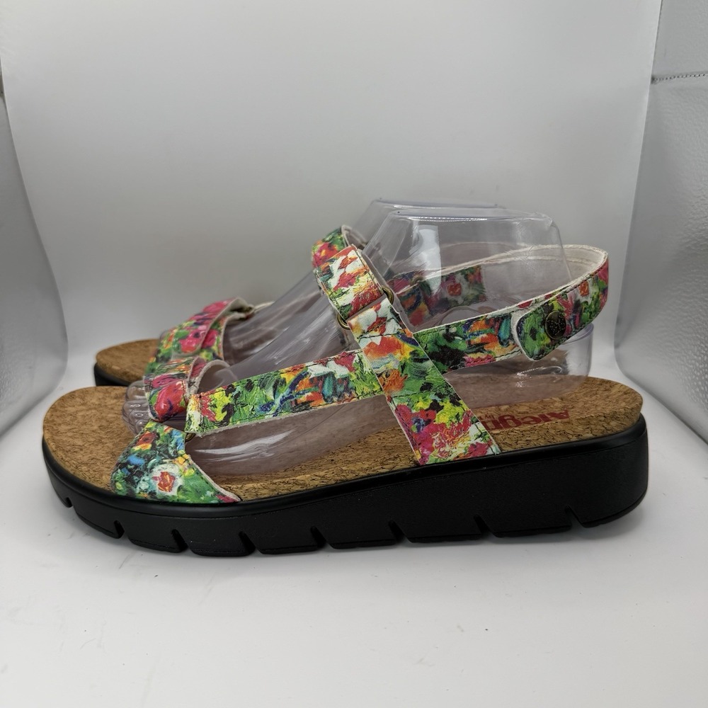 Alegria by PG Lite Vibrant Floral Womens Sandals Size EU42 US 10.5-11 Excellent